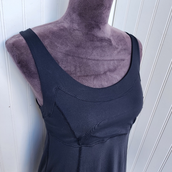 Lululemon Womens Solid Black Stretch Scoop Neck Active Tank Top Sz 6 - Picture 3 of 15